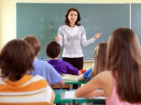 Teacher and student on a lesson.
