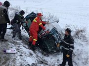 Accident pe DN 14 în apropiere de Ațel | Conducătoare auto rănită accident pe DN 14