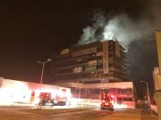 INCENDIU azi noapte la o clădire în construcție din Sibiu
