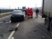 Accident DN 14 la kilometrul 75 | Trei mașini avariate, o persoană rănită Accident DN 14 la kilometrul 75