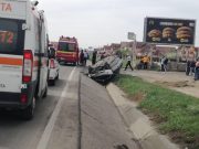 FOTO Accident pe DN 1 în zona localității Șelimbăr accident șelimbăr