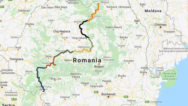 harta via transilvnica