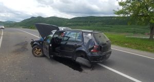 la intrare în comuna Târnava