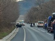 Maşină a Poliţiei tamponată pe DN 14 Maşină a Poliţiei lovită pe DN 14