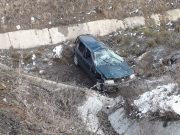 Accident la Târnava | Mașină răsturnată Accident la Târnava, pe Drumul Național 14