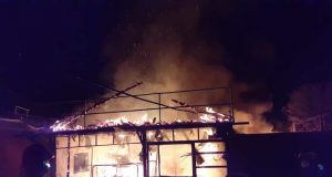 Incendiu azi noapte la Copșa Mică
