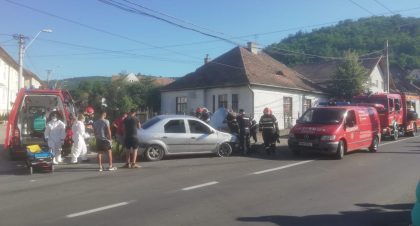 Accident pe strada 1 Decembrie din Mediaș
