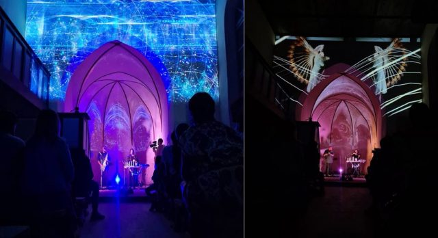 coperta artist in church artist in church
