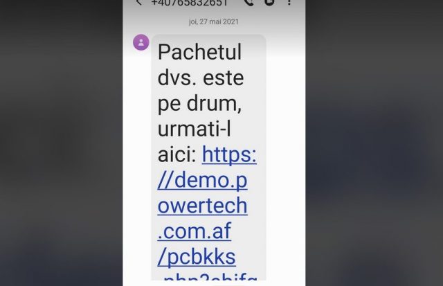 NU ACCESAȚI acest link primit prin SMS