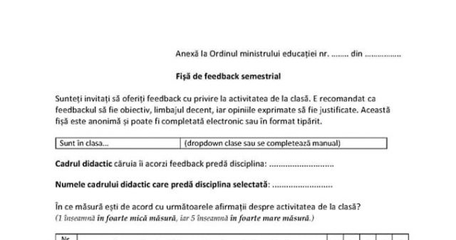 feedback-elevi elevii feedback