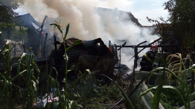 incendiu copsa mica coperta Incendiu la o anexă gospodărească din Copșa Mică