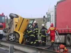 Accident grav la intrarea pe autostrada Transilvania