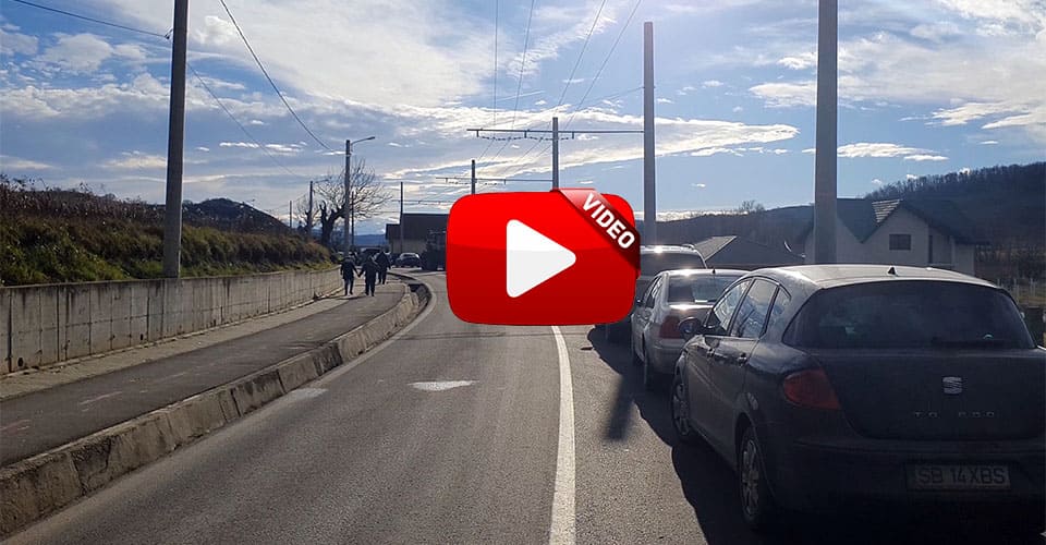 Accident la ieșirea din Mediaș