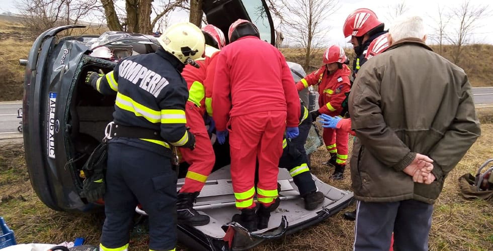Accident grav între Târnava și Copșa Mică