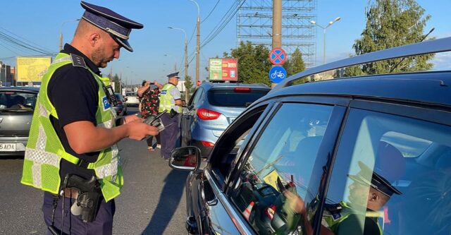 Blocada poliției rutiere pe șoselele județului Sibiu