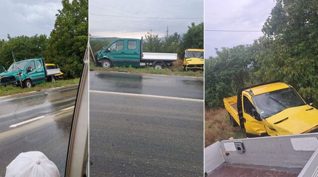 Două persoane rănite la un accident produs astăzi pe DJ 106