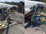 Accident la intersecția DN 14B cu DJ 142J | Un șofer (68) a lovit un chioșc alimentar Accident la intersecția DN 14B cu DJ 142J | Un șofer (68) a lovit un chioșc alimentar