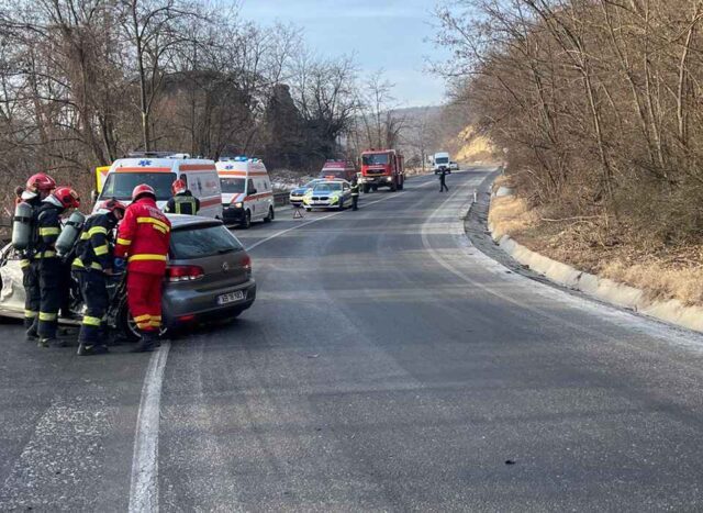 Accident pe DN 14 în apropiere de Ruși