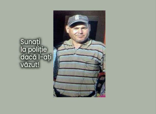 cautat de politia axente sever copy Poliția caută un bărbat din Axente Sever