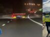 Autocamion condus haotic pe A1 | Șoferul avea 2,67 grame/litru alcool pur în sânge | VIDEO