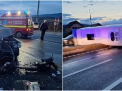 Accident cu 6 răniți provocat de un șofer de 73 ani | Foto