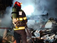Incendiu violent la o rulotă | Aceasta a ars complet | Foto