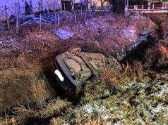 Accident mortal la intrarea în Ațel | Un tânăr de 21 ani a murit după ce s-a răsturnat cu mașina | Foto