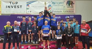 Medalie de bronz pentru echipa masculină U15 a CSM Mediaș la tenis de masă