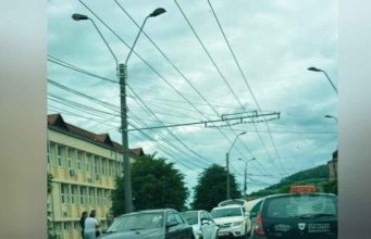 accident produs în Mediaș pe strada Cloșca