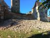 O porțiune din zidul de incintă al Bisericii Fortificate din Moșna s-a prăbușit | Reacția autorităților