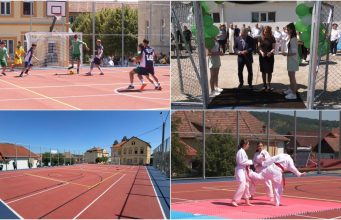 Teren de sport multifuncțional inaugurat oficial la Liceul Teoretic Axente Sever | VIDEO